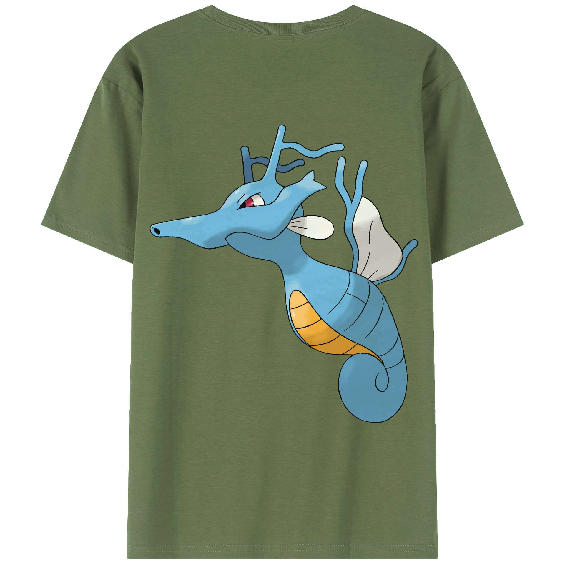 （画像用） ポケットモンスター Pokémon 綿100％ メンズ半袖Tシャツ（バックプリント） 通気性